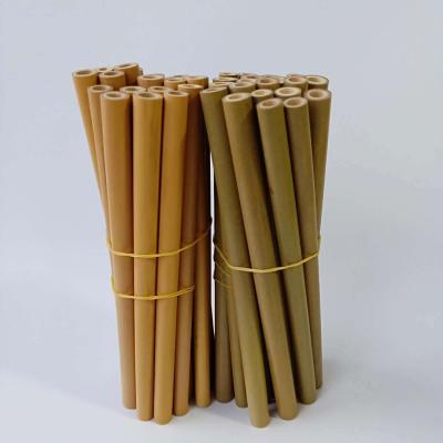 China Juice Straw Natural Bamboo Fiber Minimalist Biodegradable Organic Smooth Straw with Laser Logo for sale