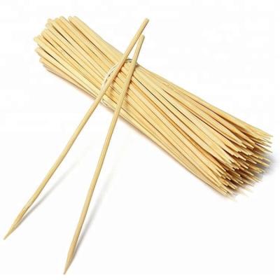 China Bamboo Skewer Easily Cleaned Disposable Meat Round Pointed Cotton Candy Floss Marshmallow Roasting Bamboo Stick for sale