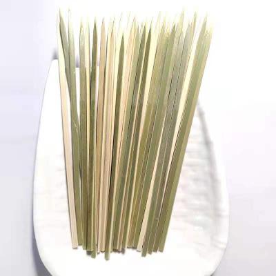 China Eco-friendly bamboo flat skewers easily cleaned for outdoor grilling kebab skewers barbecue sticks for sale