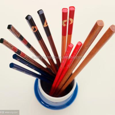 China Custom Wholesale Disposable Reusable Printed Bamboo Chopsticks for sale