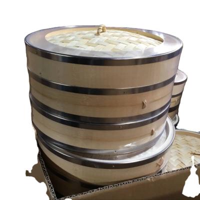 China Professional Steamer Food Kitchen Supplies Kitchenware Manufacturers Produce Regular Bamboo Steamer for sale