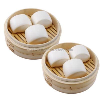 China Viable OEM/ODM Accepted Viable Premium Organic Non-Stick Bamboo Steamer For Dim Sum for sale