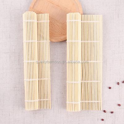 China Sustainable Biodegradable Reusable Natural Bamboo Sushi Mat Sushi Rolling Curtain for sale