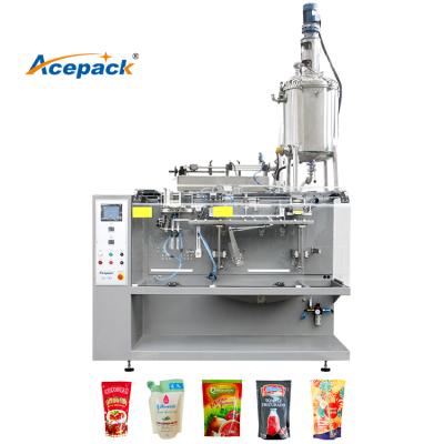 China High Efficiency Zipper Doypack Premade Filling and Sealing Liquid Horizontal Packing Machine à venda