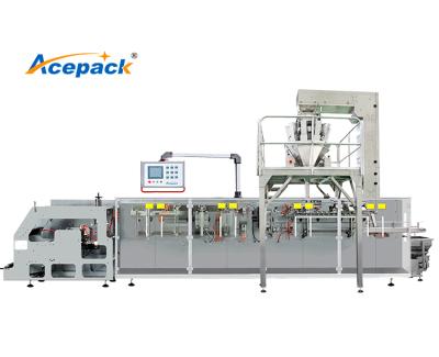 China automatic pouch packing machine for zipper doypack and standard up bag food cosmetics Te koop