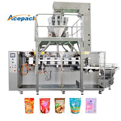 China classic design hanging hole flat pouch filling nuts Potato chips candy horizontal packing machine for sale