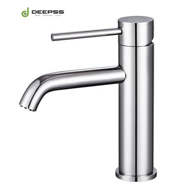 China Hot Sale 2 Ways Commercial Finished Faucets Metered Stainless Steel Basin Faucet for sale