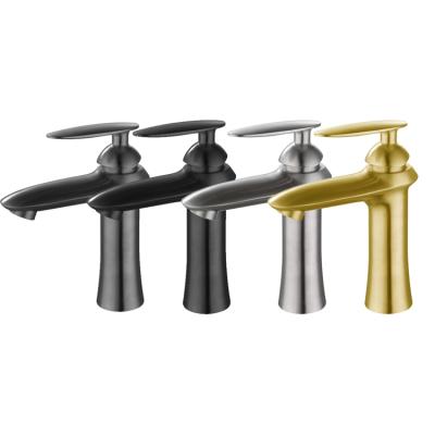 China Classic Single Lever Single Metered Taps Bathroom Sink Mixer Tap Basin Faucet for sale