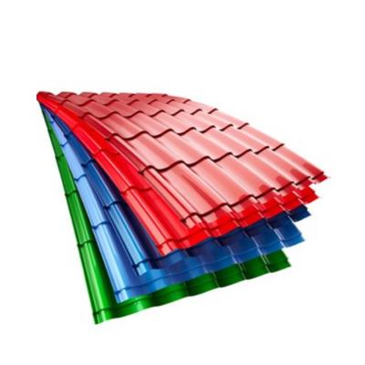 China High strength steel plate PPGI corrugated metal roofing sheet color zinc coated galvanized steel plate for building for sale