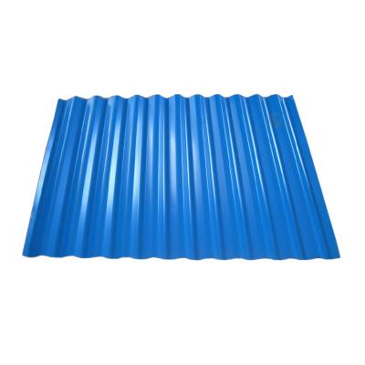 China Roofing Corrugated GI Sheet16 Gauge 5mm Thick Corrugated Roof Sheet Galvanized Sheet In Blue Color For Roofing for sale