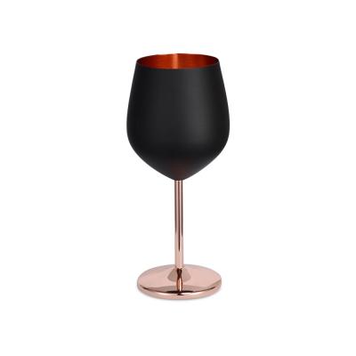 China DURABLE Unbreakable BPA Free Champagne Red Wine Glass 304 Stainless Steel Cocktail Glass Cup for Camping for sale