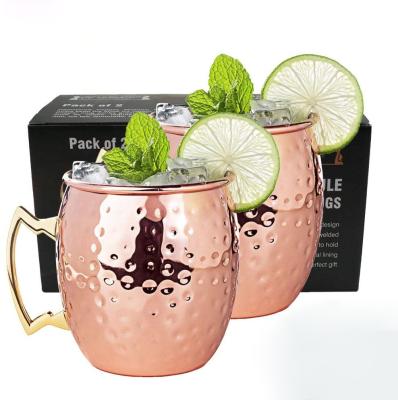 China Amazon Factory Wholesale Hot Selling Sustainable Coffee Mug Copper Mug Set Copper Moscow Mule Mugs Set of 2 for sale