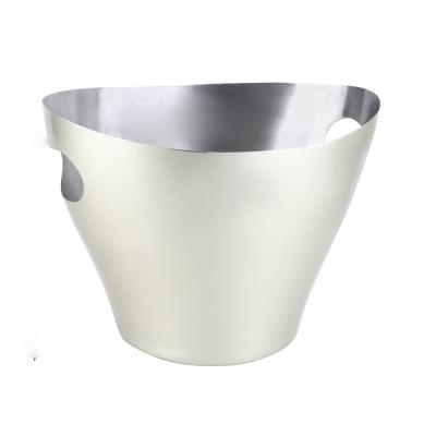 China Sustainable Large Capacity Ice Champagne Bucket Lift Handle Stainless Steel Ice Bucket For Bar Hotel for sale