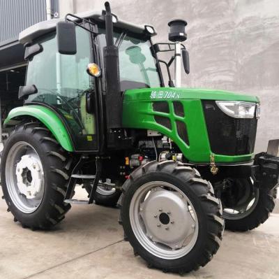 China Hot sale 4x4 wheel drive farm tractor agricultural machinery 60HP 70HP 80HP 90HP for sale for sale