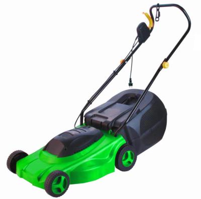 China Electric Lawn Mower with certificates  -  safe  / with a dry battery  1400w for sale