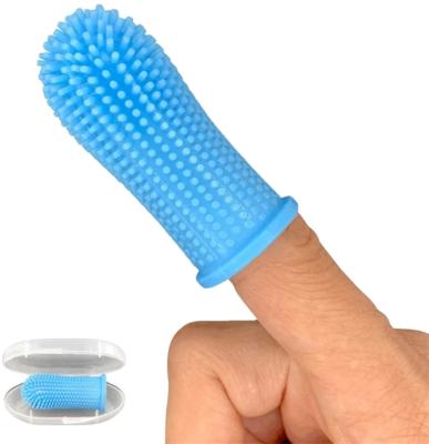 China Pet Viable Finger Cepillo De Dientes Para De Perro Teeth Tool Dog Toothbrush Cleaning Silicone for sale