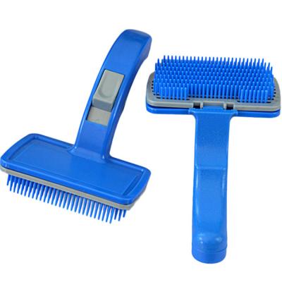 China Viable Hot Sale Dog Shedding Brush Comb Tool Grooming Fur Pet Remover Brush for sale