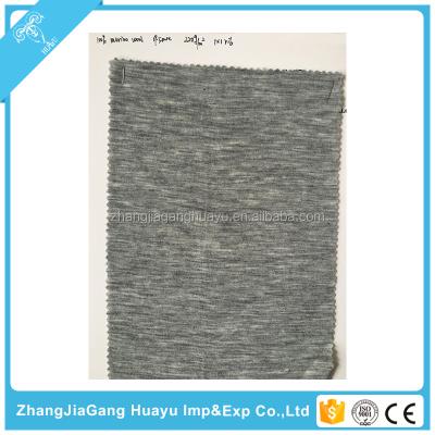 China 100% Superfine Merino Wool Anti-Static Knitted Rib Fabric for sale