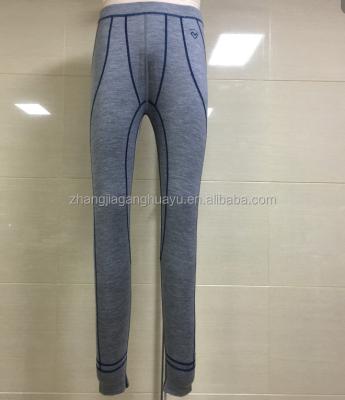 China MJ7 100% superfine men's anti-pilling wool merino long johns pants for sale