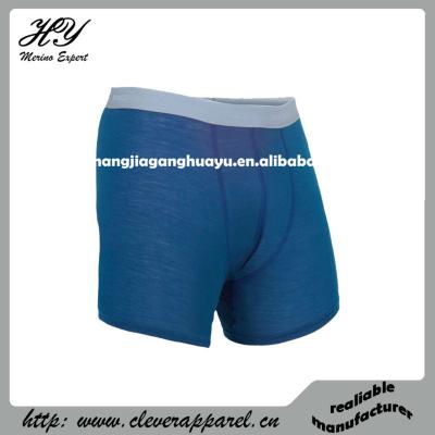 China Breathable 100% Pure Wool Merino Boxer Shorts Underwear for sale