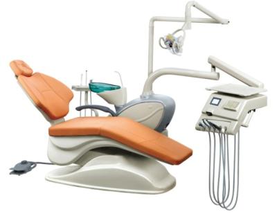 China Luxury Dental Unit with Good quality, true leather cushion,sensor,3 programmes for sale