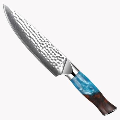 China EU Quality 8inch 67layers VG10 Damascus 10Cr15CoMoV Sustainable Steel Kitchen Knives Chef for sale