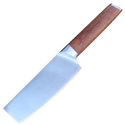 China New 6.5inch Viable Ultra Sharp Cleaver 5cr15mov Carbon Steel Kitchen Chef Knife Rosewood With Forged Handle Japanese Nakiri for sale