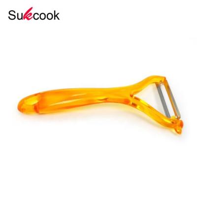 China Sustainable Kitchen Utensil PS Cucumber Potato Carrot Y Shape Peeler for sale