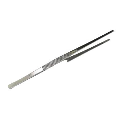 China Durable Kitchen Tool Comfortable Long Handle Stainless Steel Chef Tweezers for sale