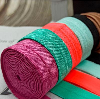 China Durable Shiny Colorful Nylon Binding Elastic For Fabric for sale