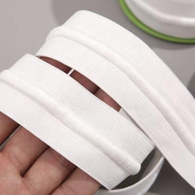 China 5cm Elastic Knitted Elastic Band With Draw Rope Inside For Sport Wear for sale