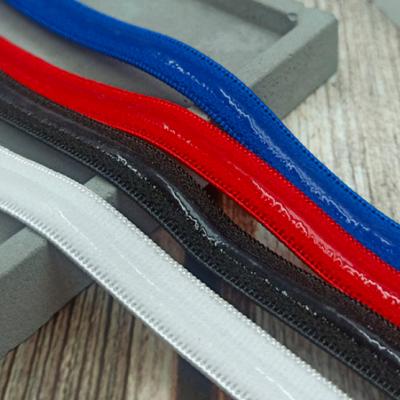 China Non slip 1cm non slip elastic band with 3mm silicone coating for sale