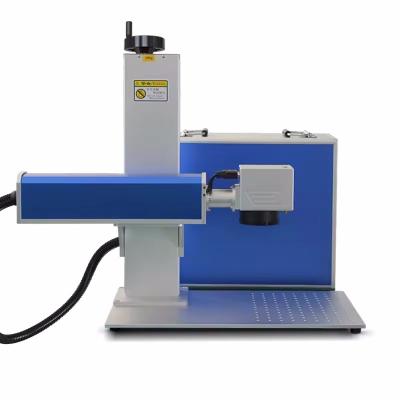 China 20w 30w 50w Fasermaschine Mini tragbare Faserlasermarkierungsmaschine mit Farbmarkierung zu verkaufen