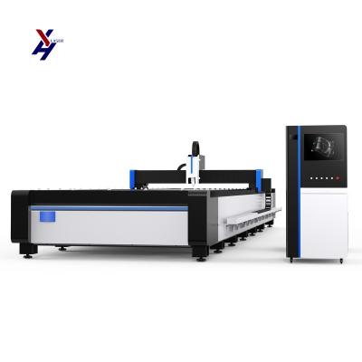 China Máquina de corte por láser de fibra CNC de metal y metal mezclado en onda continua con control CNC en venta