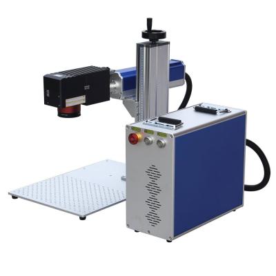 China Metal Home Fiber Laser Marking Machine with EZCAD Software Raycus 20W 30W 50W Mini Portable Laser Marker for sale