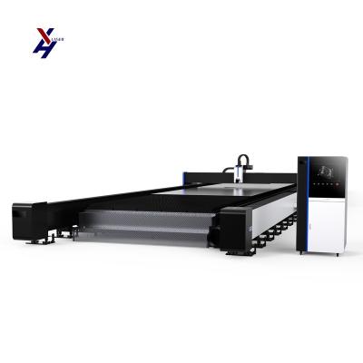 China Sheet Metal and Tube Fiber Laser Cutting Machine with Double Platform Exchange Table for sale