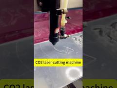 CO2 laser engraver cutting acrylic