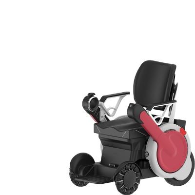 China Aluminum Alloy + Carbon Steel Electric Wheelchair Anti-tipping Rear Wheel Four-Stage Shock Absorb System Flexible Steering In Small Space - BZ-E06 for sale