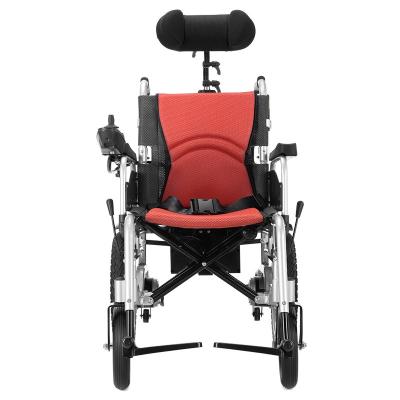 China England durable electromagnetic brake/PGVR imported controller motorized high quality light weight 4 wheels drive aluminum alloy electric sight power wheelchair-BZ-6401N for sale