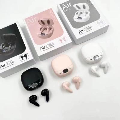 China Earphone SQING Air6 plus high quality wireless earphones hot sale wholesale price TWS headset factory Amazon explosive models for sale