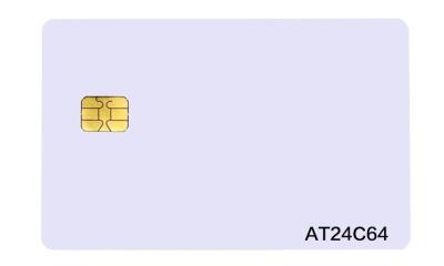 China Vorab gedrucktes PVC-Gedächtnis IC AT24C64 Chip Contact Card zu verkaufen