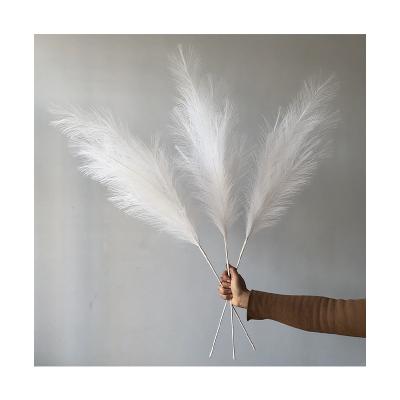 China INS Nordic Style Customized Large 12 Forks Colorful Cheap Artificial Dry Pampas Grass Party Home Decoration for sale