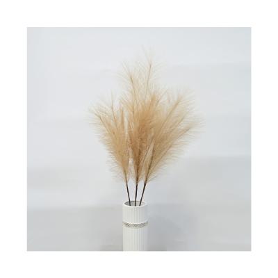 China Wedding High Quality Popular Cheap Colorful Home Decor Fluffy Silk Artificial Pampas Grass Celebration Wholesale Large for sale