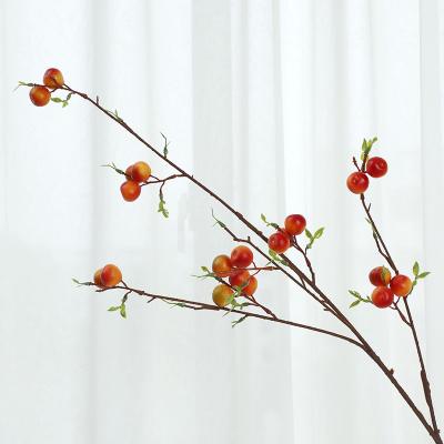 China Wholesale events decoration factory simulation apple branch home living room decoration simulation fruit for sale