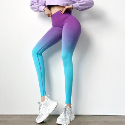 China 2022 Color Smart Women's Running Tight Hip Yoga Tight Hip Training Shade Yoga Lifting Running Pants for sale