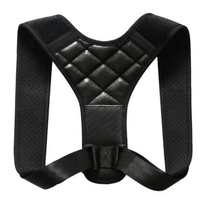 China The Corrector Back Brace Breathable.posture Corrector Adjustable Posture Support Belt For Upper Back Pain Relief Black for sale