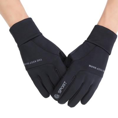 China Sports Full Finger Gloves Waterproof Fleece Lined Outdoor Weightlifting Motorcycle Gloves Climbing Touch Screen for sale