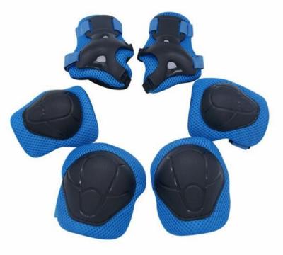 China Adjustable Protective Gear 6 in 1 Adjustable Strap Knee Pads Elbow Pads Wrist Guard Set For Kids Cycling for sale