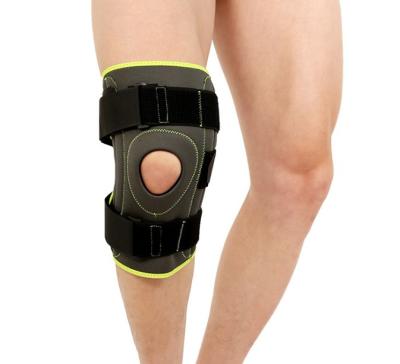 China Elasticity Adjustable Breathable Fitness Medical Hinged Wraparound Knee Brace, Knee Brace for Pain Knee Relief for sale