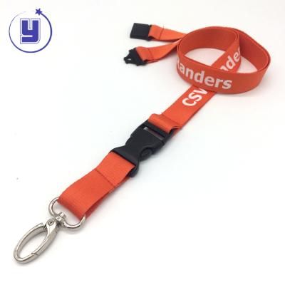 China Nickel Free Custom Personalize Pantone Color Custom Logo Safety Buckle Lanyard Special Polyester for sale